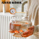 Round household transparent small fish tank desktop 4K ultra-clear desktop fish tank decoration and ornamental one-piece desktop ecological aquarium turtle tank goldfish tank round fish tank giant 24.5*26.5*29cm