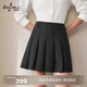Eveli (eifini) Eveli high-quality wool pleated skirt short skirt slimming A-line skirt women's 2025 autumn new style floral gray short style S 80-100Jin Jin is equal to 0.5 kg
