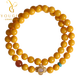 Yogurt Natural Beeswax Amber Double Circle Bracelet Women's Retro Temperament Amulet Bracelet Beads 10mm