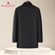 Montagut Wool Silk & Goose Down Warm Winter Men's Woolen Coat Thickened Warm Goose Down Jacket Dark Gray M /48
