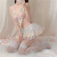Universal new product uniform, sexy pure lust style nightgown, thong, see-through princess uniform, cute and tempting, suspender skirt + thong (excluding ears), small size (75-105Jin Jin is equal to 0.5kg)