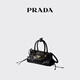 PRADA/Prada gift women's Prada Bonnie mini cow leather handbag shoulder bag black