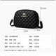 Soft leather three-layer middle-aged mother embroidery small round bag for women 2025 new fashion versatile diamond shoulder crossbody bag black