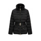 Scofield 90% goose down women's short fur collar down jacket containing mulberry silk new product black M 165
