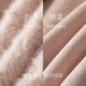 Sancai 2025 winter new eco-friendly fur coat loose short round neck long sleeves warm pink M cinnamon powder M 160/84A