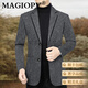 MAGIOPY luxury high-end brand suit men's jacket autumn and winter new business casual slim fit young and middle-aged dad wear gray M 170