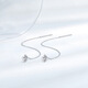 Trendy Acer Platinum Love PT950 platinum ear wire women's earrings as a birthday gift for girlfriend, priced at about 0.5g per pair