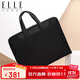 ELLE HOMME Business Men's Briefcase Nylon Composite Canvas Handbag Casual Computer Bag Men's Bag 03510 Black