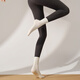 MIANCIYUAN yoga socks non-slip women's Pilates new indoor sports mid-calf fitness adult floor socks white one size fits all 35-40 imported rubber does not fall off/shaping stockings versatile/flexible and transparent