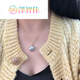 Ze Zhijia original thick gold version of mapei necklace sea water starry sky blue mapei pendant 13-14mm original straight edge thick gold model