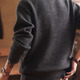 Houchen American retro tough guy Henry collar sweater men's autumn and winter new loose old money style casual sweater sweater Huahui 2XL (170-190Jin Jin equals 0.5 kg)