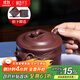 Hidden Pot World Yixing Purple Clay Pot Famous Handmade Original Mineral Tea Pot Household Tea Set Gift Set First-Class Bamboo Segment Pot Purple Clay