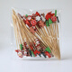 Kaximu Christmas Fruit Picks Candied Haws Tools Holiday Decoration Picks Internet Celebrity Cartoon Style Picks Disposable Forks Christmas Themed Bamboo Picks Combination Christmas Mix 50 Sticks + Glutinous Rice Paper 100 Pieces