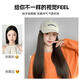 Aoyanlai hat and wig all-in-one women's fashion autumn and winter new baseball cap with long straight hair Internet celebrity versatile black long straight wig cap beige cap with long straight hair cold brown + hair net long hair