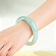 Heart Ginseng Jade Guaranteed Price 11.11 Jadeite Bracelet Women's Floating Flower Jadeite Bracelet Inner Diameter Approximately 57-58mm