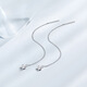 Chao Acer Platinum Star Platinum Ear Wire for Women PT950 Platinum Earrings Light Luxury and High-end Gift Priced at RMB 120 Single Style 0.8g