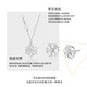 Wanfulong versatile platinum earrings PT950 earrings, earrings, earrings, earrings, snowflake female commuter birthday gift for girlfriend, snowflake earrings 2.14g