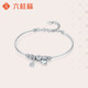 Liuguifu Jewelry Platinum Bracelet PT950 Platinum Bracelet Women's Gift PT0500046 8.95g