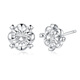 Wanfulong genuine platinum 950 earrings, simple and fashionable imitation diamond platinum earrings, simple and high-end gift box for girlfriend on Chinese Valentine's Day, platinum 950 earrings, simple and fashionable imitation diamond platinum earrings 2.52g
