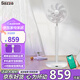 Sezze Japanese air circulation fan electric fan household floor fan smart desk fan DC frequency conversion timing desktop fan remote control energy-saving light turbine convection ventilation fan Y-288W (PLUS)