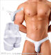 Ultra-smooth series U-convex large bag sexy back empty doublet men's underwear 1 pack white M M