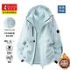 Woodpecker jacket three-in-one men's and women's jackets, men's couple's jackets, autumn and winter mountaineering clothing, new ski clothes for men, LAIFEI2588 lake blue (three-in-one men's and women's same style) L (recommended 130-150 Jin Jin equals 0.5 kg)