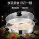 HKNA extra thick stainless steel soup pot, non-stick pot, gas stove, induction cooker, electric cooker, porridge and soup, multi-functional household hot pot, non-stick pot, no glass lid required, 1 inch, 27CM, thick, for 2-4 people