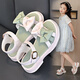 Girls Shoes Children's Princess Sandals 2023 Summer New Summer Style Little Girls Baby Soft Bottom Flat Bottom Student Shoes xd-725 Pink 26