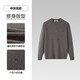Heilan House (HLA) long-sleeved sweater for men 25 new style pullover slim and stylish pure wool sweater for men winter medium gray pattern J4 L 175/92A recommended 137~150Jin Jin equals 0.5 kg