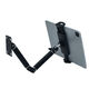 Mist metal-free multi-angle mobile phone and tablet holder stretch lazy wall hanging wall cantilever bracket folding wall hanging long two-section with anti-theft chuck horizontal rotation 4-13 inches