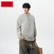 Fat Pigeon Fatty Large Size Henry Collar Sweater Men's Loose Lazy Feeling Lazy Style Knitted Sweater with Bottoming Shirt Dark Gray 5XL Recommended 200-230Jin Jin is equal to 0.5kg Can be worn
