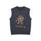 Teenie Weenie Bear Cartoon Sweater Women's 2025 Winter New Women's Sweater Gray 170/L
