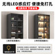 Zhong Zhanggui wine cabinet display cabinet household glass wine cabinet living room wall custom light luxury storage cabinet 2025 new sideboard installation included 0 level 1.8 thickened plate three doors 100x40x