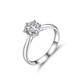 I DoPT950 platinum diamond ring for women, classic six-claw 1 carat cultivated diamond ring, proposal, wedding ring, gift for wife, classic six-claw (1 carat diamond) No. 10