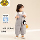 G.DUCKKIDS baby down overalls, boys' down pants, children's pants, girls' casual pants, baby winter warm pants duck, gray tone cm, down filling capacity 32g