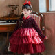 Nisha Beier Girls Red New Year Dress Children's Baby New Year Children's Clothes Skirt New Year's Eve Princess Dress Red 110