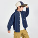 Duojia boys' denim shirts 2026 spring and autumn children's versatile casual long-sleeved tops for older children's seasonal thin coats