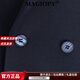 MAGIOPY luxury high-end brand 2025 new wool suit suit men's business casual party back center slit jacket blue XL 180