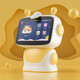 Rabbit Xiaobei early education machine learning tablet children's story reading robot 36-year-old enlightenment baby TV 9-inch green 8G R9 basic version_