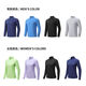 Autumn and winter half-zip quick-drying long-sleeved men's and women's running sports T-shirt tops fitness training clothes cycling clothes black men's S S men's 100-120 Jin Jin equals 0.5 kg Women's 80-90 Jin Jin equals 0.5 kg