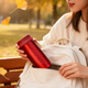 LOCK&LOCK stainless steel slim portable thermos cup tea cup car business cup LHC560 (300ml) red