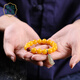 Manla Jade Pei Natural Beeswax Bracelet Women's DIY Jade Beads Amber Chicken Oil Topaz Beads Bracelet Genuine Style 1