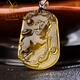 Ugli Brazilian Natural Citrine Twelve Zodiac Pendants Men and Women Necklaces Ox, Chicken Snake Sheep Dog Monkey Tiger Pendant Amulet Zodiac Rabbit with Bead Chain