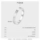 Wanfulong Platinum Ring PT950 Platinum Ring Crushed Ice Ring Couple Ring Sparkling Hand Accessories for Men and Women Platinum PT950 for Men and Women 3.82g (No. 16)