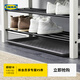 IKEA BAGGMUCK plastic insoles for indoor and outdoor use, lightweight, durable and easy to clean, gray 71x35cm