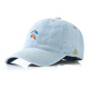 Scissors Four Seasons MOOSE Casual Light Luxury Korean Fashion Versatile Baseball Cap for Men and Women Same Style Simple Trendy Casual Sun Protection Shade Light Blue