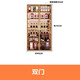 Yusenyi wall-mounted custom-made glass wine cabinet wine cabinet brushed gold display cabinet 2 doors