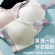 Langsha girls underwear junior high school and high school students development period 9-18 years old seamless cloud bra sports shock-proof vest
