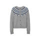 Eifini eifini eifini retro fashionable knitted cardigan 2025 winter new Korean style top gray pre-sale January 17th M