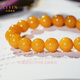 Layun Feiyin collectible old beeswax bracelet for women amber round bead bracelet chicken oil yellow Hetian jade Wushi brand bracelet Duobao jewelry 8mm beeswax Wushi brand bracelet